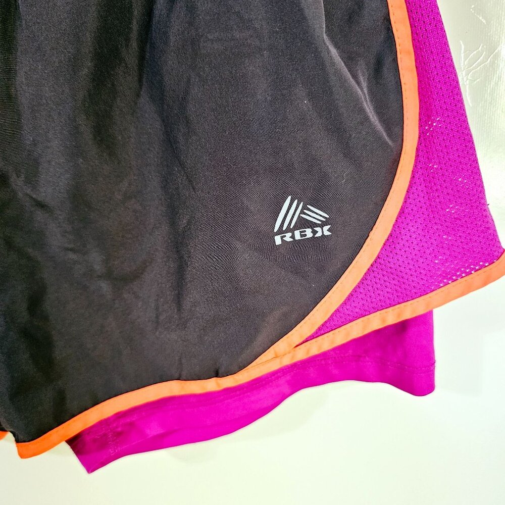 RBX Womens Black &‎ Pink Athletic Running Shorts Size S ~S64.5 - Picture 4 of 6